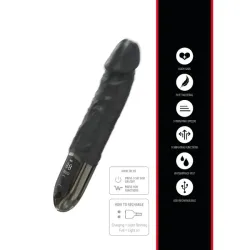 Vibratore realistico Anal Power 24,5 cm nero Vibratore realistico Anal Power 24,5 cm nero
