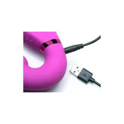 Vibratore strapon gonfiabile viola 24 cm Vibratore strapon gonfiabile viola 24 cm