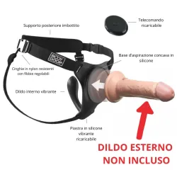 Cintura strapon vibrante con dildo interno Cintura strapon vibrante con dildo interno