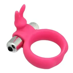 Anello pene vibrante con rabbit fucsia Anello pene vibrante con rabbit fucsia