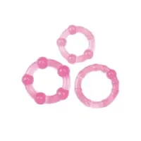 Kit anelli fallici 3 pz fucsia