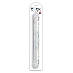 Dildo doppio trasparente King Cock 46 cm Dildo doppio trasparente King Cock 46 cm