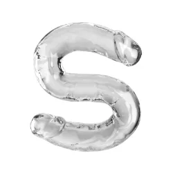 Dildo doppio trasparente King Cock 46 cm Dildo doppio trasparente King Cock 46 cm