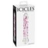 Fallo in vetro a pois rosa Icicles No 7 Fallo in vetro a pois rosa Icicles No 7