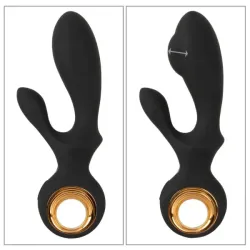 Vibratore rabbit gonfiabile nero Vibratore rabbit gonfiabile nero