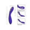 Vibratore elettro shock curvo viola 21,5 cm Vibratore elettro shock curvo viola 21,5 cm
