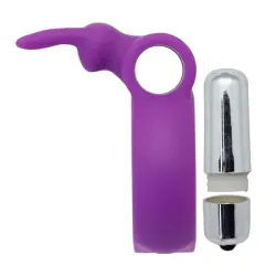Anello pene vibrante con rabbit viola Anello pene vibrante con rabbit viola