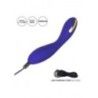 Vibratore elettro shock curvo viola 21,5 cm Vibratore elettro shock curvo viola 21,5 cm