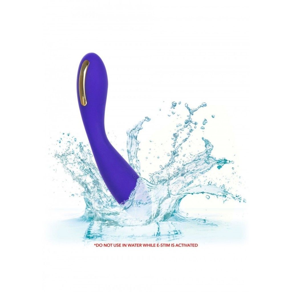 Vibratore stimolatore vaginale anale dildo fallo in silicone vibrante con scarica elettrica  impulse