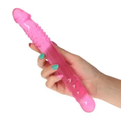 Dildo doppio stimolante rosa 25,5 cm Dildo doppio stimolante rosa 25,5 cm