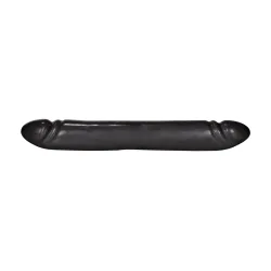 Doppio dildo liscio nero 30 cm Doppio dildo liscio nero 30 cm