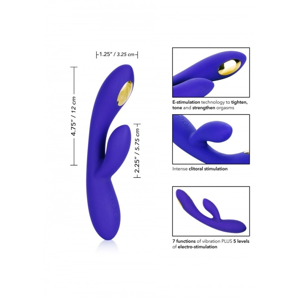 Vibratore rabbit ricaricabile dildo doppio fallo vibrante impermeabile con stimolatore clitoride