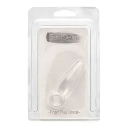Plug anale trasparente da dito 7,2 cm Plug anale trasparente da dito 7,2 cm