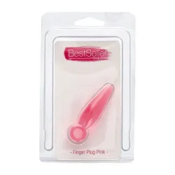 Plug anale rosa da dito 7,2 cm Plug anale rosa da dito 7,2 cm