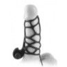 Gabbia pene + anello vibrante X-tensions nera Gabbia pene + anello vibrante X-tensions nera