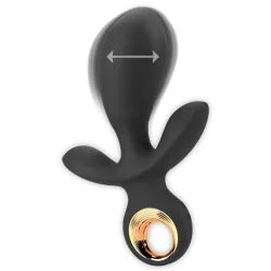 Vibratore triplo gonfiabile nero Eternal Vibratore triplo gonfiabile nero Eternal