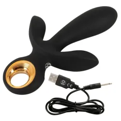 Vibratore triplo gonfiabile nero Eternal Vibratore triplo gonfiabile nero Eternal