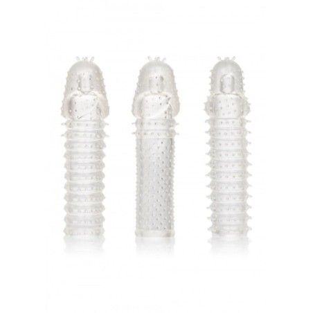 Guaine prolunga pene set 3 pz trasparente