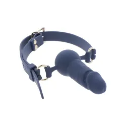Ball Gag e dildo in silicone blu Taboom Ball Gag e dildo in silicone blu Taboom