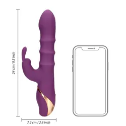 Vibratore rabbit 3 anelli mobili su e giu Vibratore rabbit 3 anelli mobili su e giu
