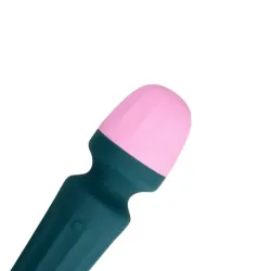 Mini Wand vibratore verde e rosa Mini Wand vibratore verde e rosa