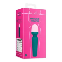 Mini Wand vibratore verde e rosa Mini Wand vibratore verde e rosa