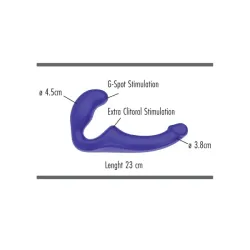 Vibratore indossabile donna strapon viola Vibratore indossabile donna strapon viola