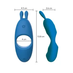 Anello pene Superhero per coppie blu Anello pene Superhero per coppie blu