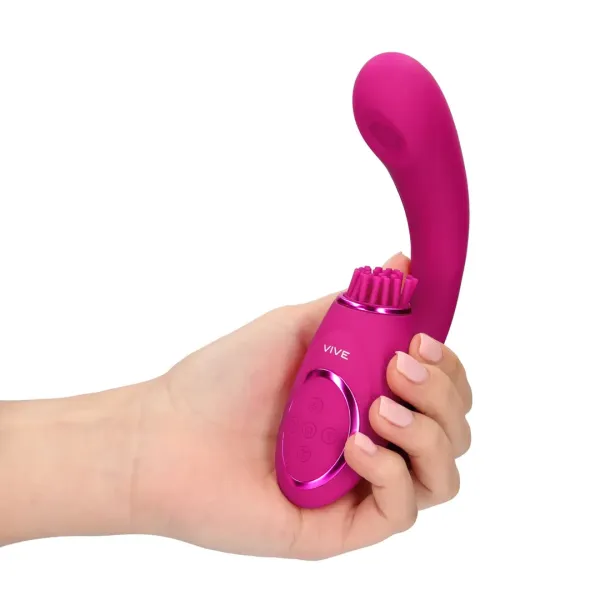 Stimolatore G-Spot e stimola clitoride fucsia