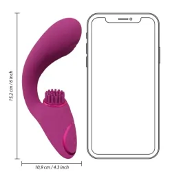 Stimolatore G-Spot e stimola clitoride fucsia Stimolatore G-Spot e stimola clitoride fucsia