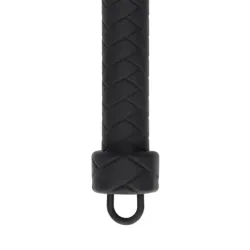Frusta BDSM a coda in silicone nera Frusta BDSM a coda in silicone nera