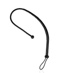 Frusta BDSM pelle vegana con nodo 122 cm Frusta BDSM pelle vegana con nodo 122 cm