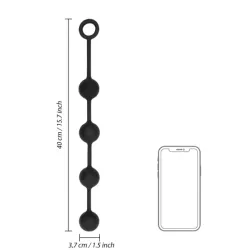 Palline anali nere silicone misura media Palline anali nere silicone misura media