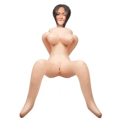 Bambola gonfiabile seduta con braccia dietro Bambola gonfiabile seduta con braccia dietro