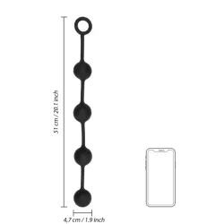 Palline anali nere silicone misura large Palline anali nere silicone misura large