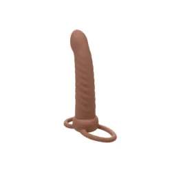 Vibratore indossabile DP mulatto 15 cm Vibratore indossabile DP mulatto 15 cm