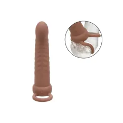 Vibratore indossabile DP mulatto 15 cm Vibratore indossabile DP mulatto 15 cm