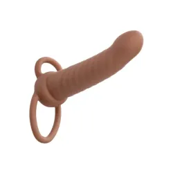 Vibratore indossabile DP mulatto 15 cm Vibratore indossabile DP mulatto 15 cm