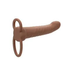 Vibratore indossabile DP mulatto 15 cm Vibratore indossabile DP mulatto 15 cm