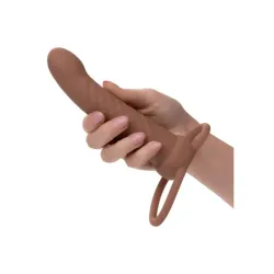 Vibratore indossabile DP mulatto 15 cm Vibratore indossabile DP mulatto 15 cm