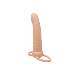 Vibratore indossabile DP chiaro 15 cm Vibratore indossabile DP chiaro 15 cm