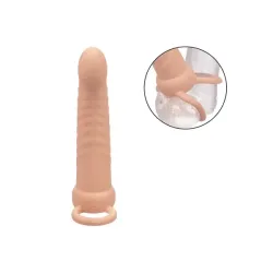 Vibratore indossabile DP chiaro 15 cm Vibratore indossabile DP chiaro 15 cm