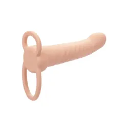 Vibratore indossabile DP chiaro 15 cm Vibratore indossabile DP chiaro 15 cm