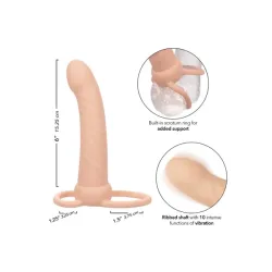 Vibratore indossabile DP chiaro 15 cm Vibratore indossabile DP chiaro 15 cm