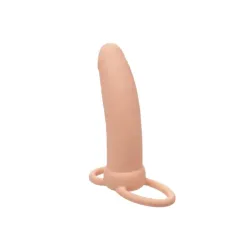 Vibratore indossabile DP chiaro 14 cm Vibratore indossabile DP chiaro 14 cm