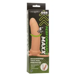 Vibratore indossabile DP chiaro 14 cm Vibratore indossabile DP chiaro 14 cm