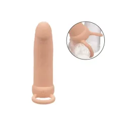 Vibratore indossabile DP chiaro 14 cm Vibratore indossabile DP chiaro 14 cm