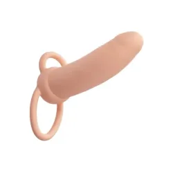 Vibratore indossabile DP chiaro 14 cm Vibratore indossabile DP chiaro 14 cm