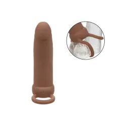 Vibratore indossabile DP mulatto 14 cm Vibratore indossabile DP mulatto 14 cm