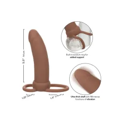 Vibratore indossabile DP mulatto 14 cm Vibratore indossabile DP mulatto 14 cm